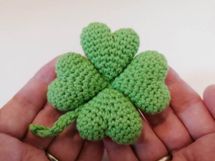 Crochet Pattern Four Leaf Clover Amigurumi