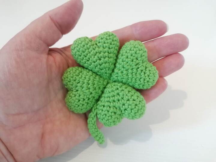 Crochet Pattern Four Leaf Clover Amigurumi