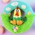 Door wreath Easter hen - Crochet Pattern