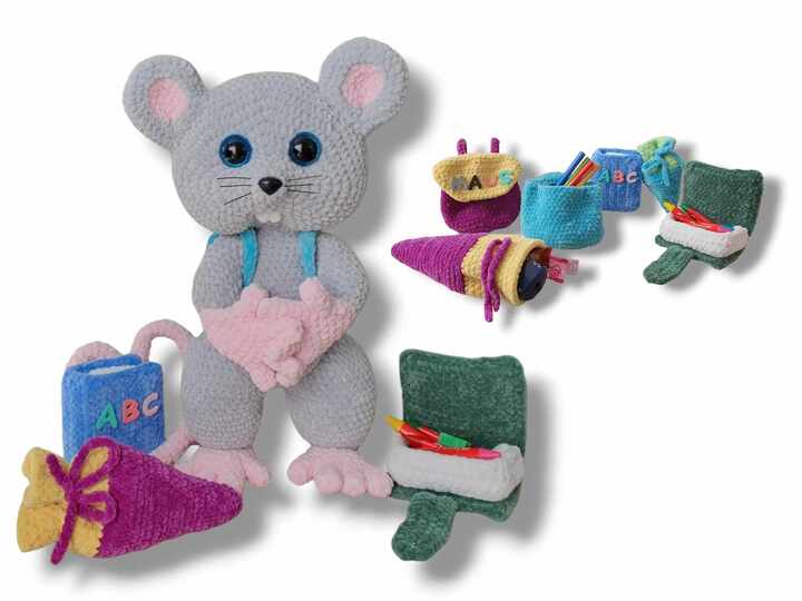 Crochet Pattern School Starter BartholoMouse