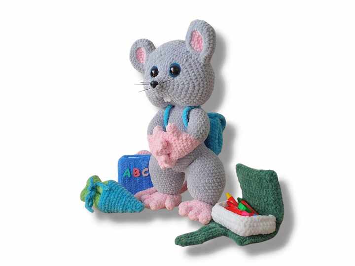 Crochet Pattern School Starter BartholoMouse