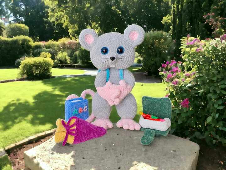 Crochet Pattern School Starter BartholoMouse