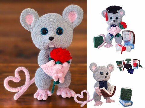 Crochet Pattern Graduate BartholoMouse