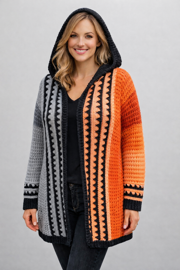 Häkelanleitung Jacke Farbenrausch