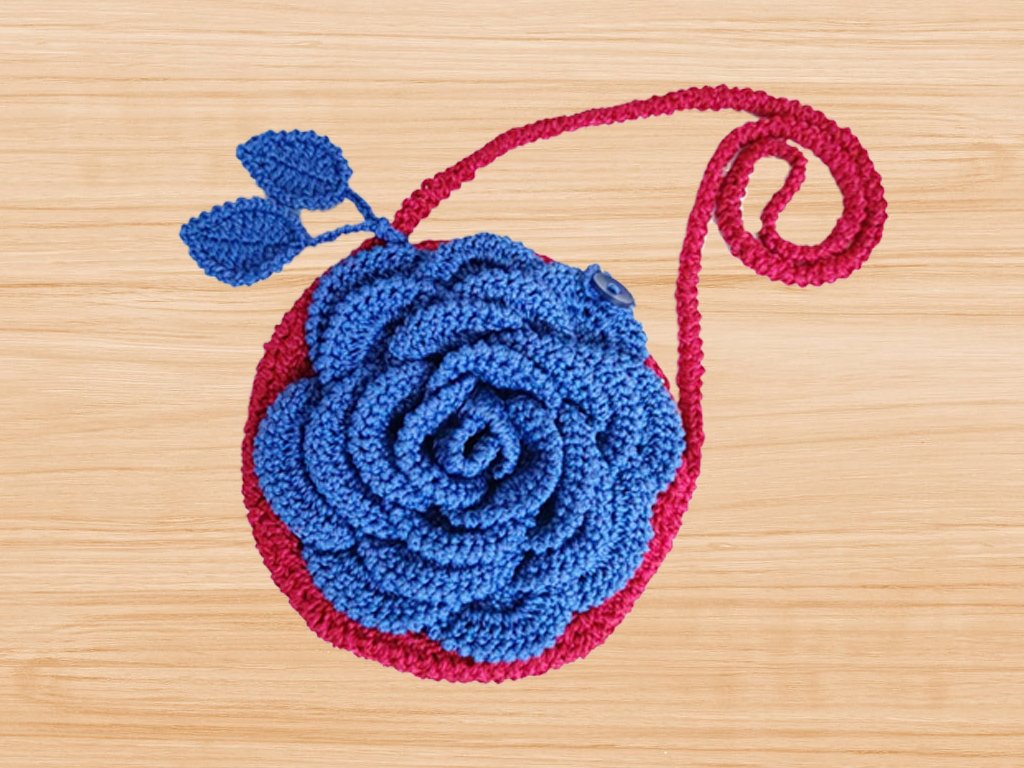 Crochet 3D flower Bag Pattern - Image 2