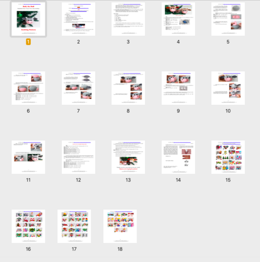 K078 Knitting Pattern Christmas tree baubles or decoration Bull or Cow