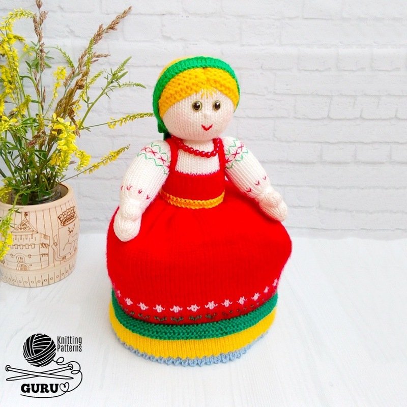 K074 Knitting Pattern - Doll Girl-Woman two dolls in one - Image 9