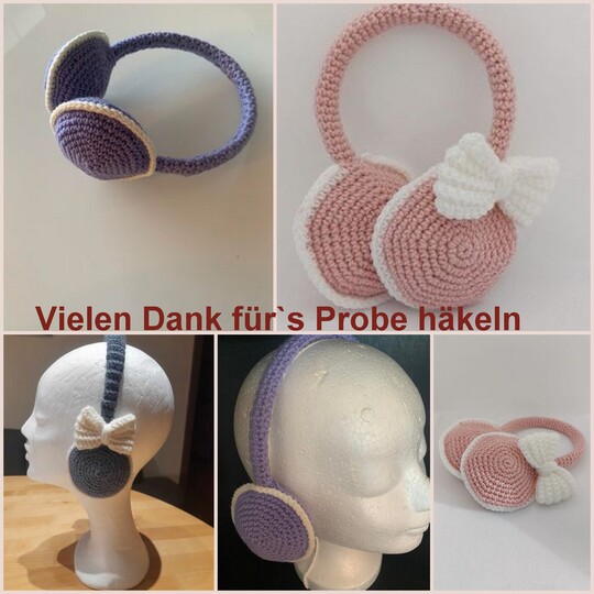 Ohrenwärmer häkeln - Häkelanleitung PDF