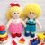 K069 Knitting Pattern - Dolls with clothes. Boy and Girl - Amigurumi