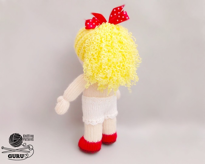 K068 Knitting Pattern - Dolls with yellow hair - Amigurumi
