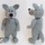 K062 Knitting Pattern - The Wolf soft toys - Amigurumi forest animal fairy