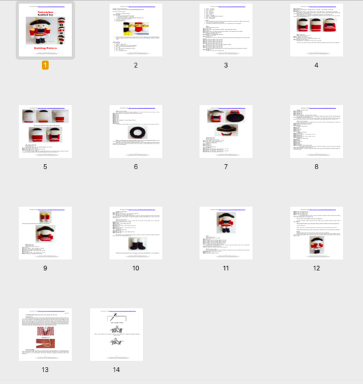 K060 Knitting Pattern - Nutcracker Knitted toy Fairy Tale - Amigurumi