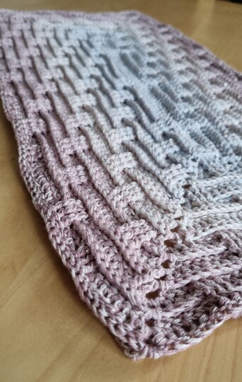 Häkelanleitung quadratische Decke "bricks blanket"