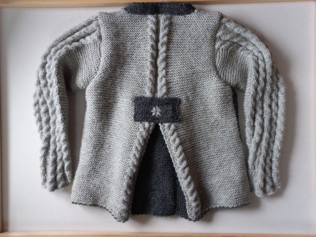 Strickanleitung Kinder-TRACHTENJACKE, Schurwolle,Größe 110/116 deutsch