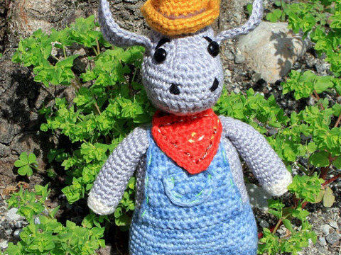 Clive the Cowboy crochet pattern (Amigurumi) in English