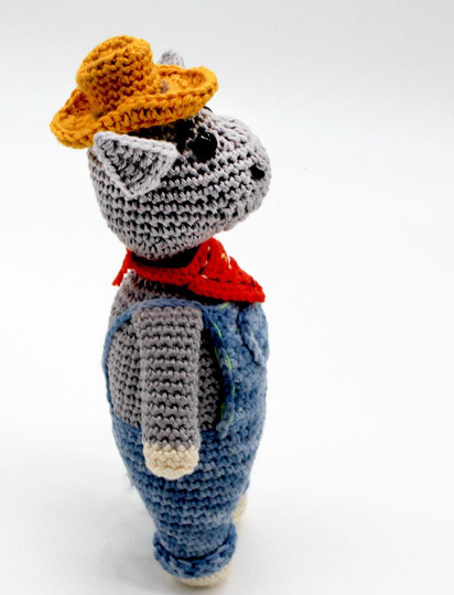 Clive the Cowboy crochet pattern (Amigurumi) in English