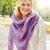 Tuch mit Ajourmuster in Lila
