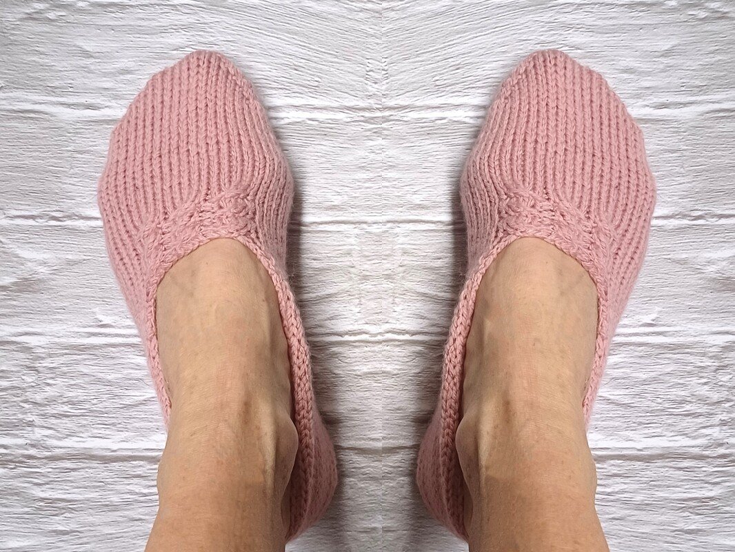 Einfache Haussocken "Zöpfli" stricken, Gr.28-47 - Bild 3