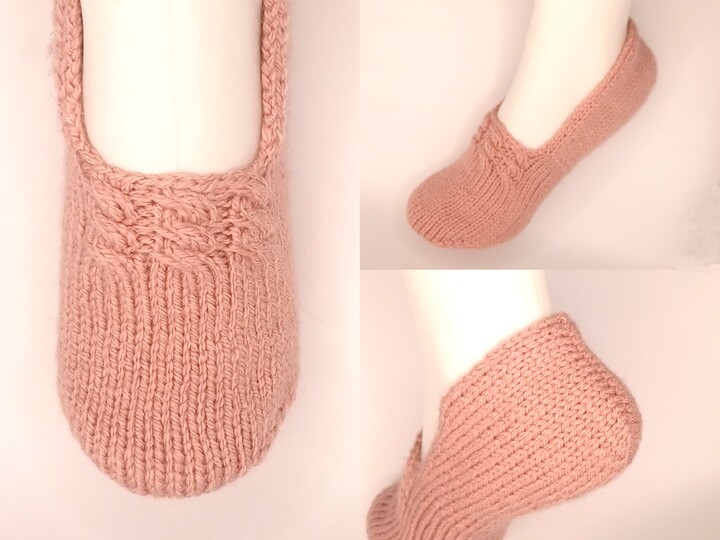 Einfache Haussocken "Zöpfli" stricken, Gr.28-47