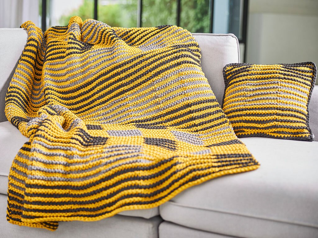 DECKE + KISSEN SCHATTENSTRICKEN