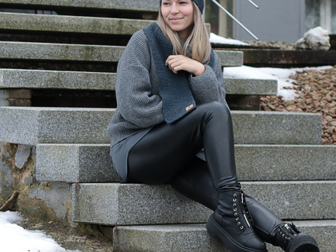 Strickanleitung Schal und Stirnband Tozen