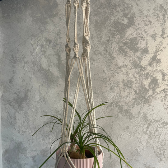 Knüpfanleitung Blumenampel Amina