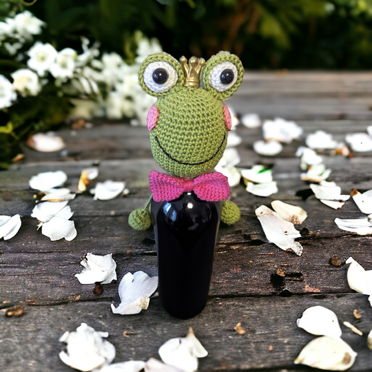 Flaschen Frosch Häkelanleitung