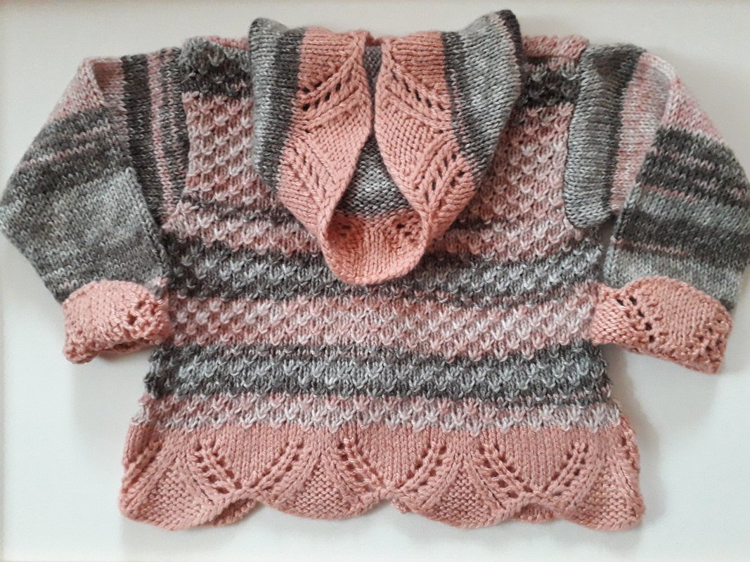 Strickanleitung Mädchenjacke mit Kapuze 110/116, 4-5 Jahre, PDF-detailgenau - Bild 5