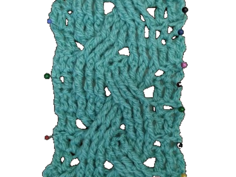 geflochtenen Zopf mit 3 Strängen Häkeln #002