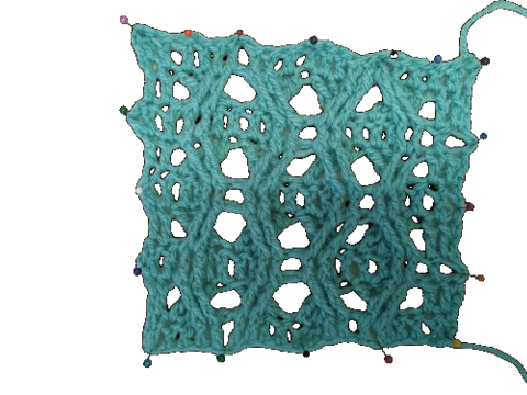 Wabenmuster häkeln #005