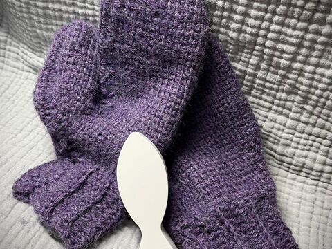 Fäustlinge tunesisch häkeln #006