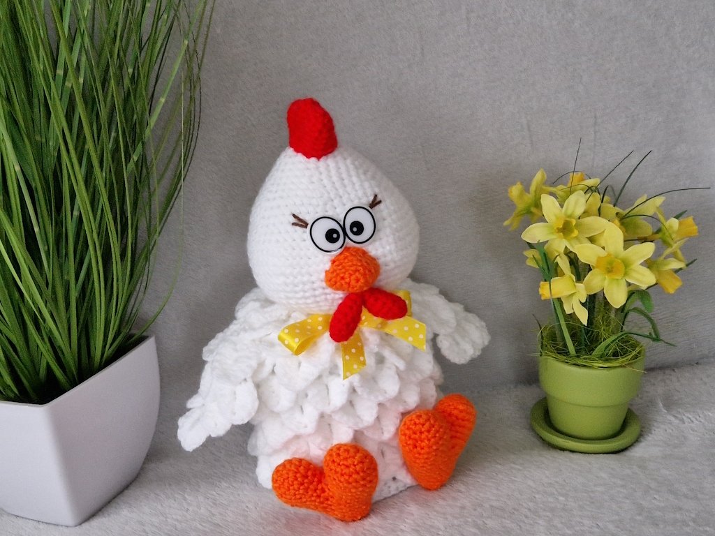 Häkelanleitung: Fröhlicher Hühnchen-Geschenkbeutel für Ostern