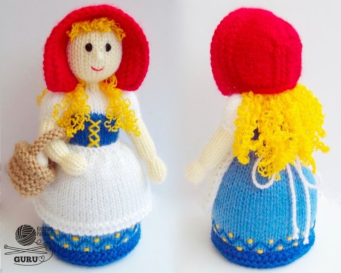 K051 Knitting Pattern Doll from LittleRed Riding Hood Fairy Tale Amigurumi