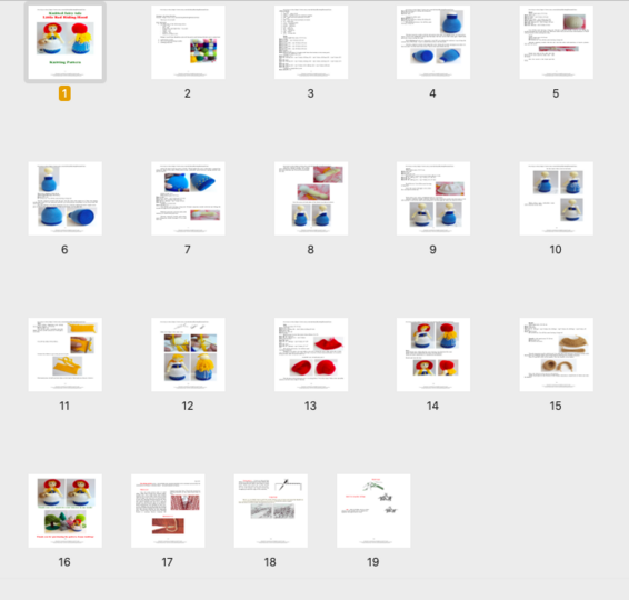 K051 Knitting Pattern Doll from LittleRed Riding Hood Fairy Tale Amigurumi