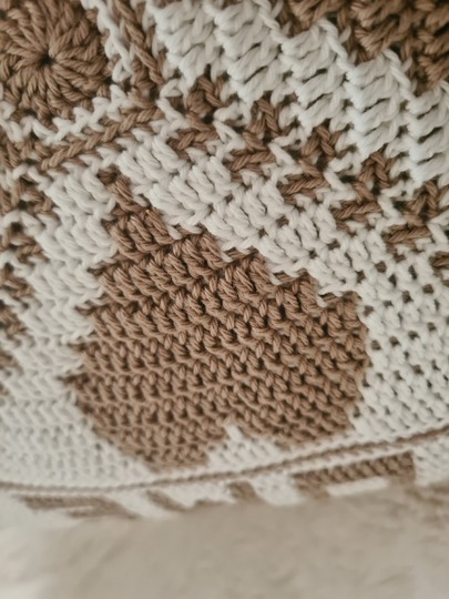 Häkelanleitung Kissenhülle HOME Wendekissen Overlay-Mosaik-Technik+Tutorial