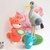 K045 Fox, Crane, jug, pot, bow, plate Knitted Fairy Tale Amigurumi animal