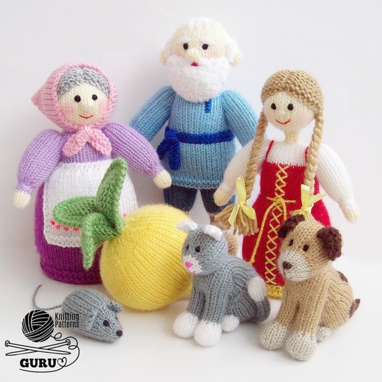 K043 Grandparents dolls Grandad and Granny Grandma - Amigurumi people