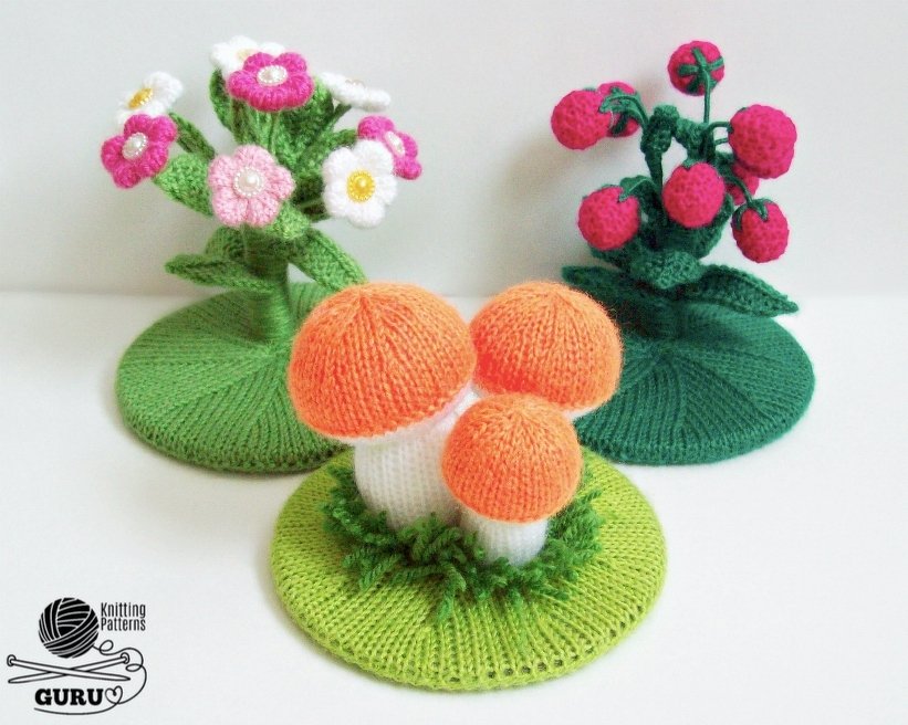 K041 Fairytale Magic Meadows for puppet theatre: berries, mushroom flower - Image 2
