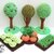 K039 Fairytale Magic trees and Vegetable garden for puppet theatre