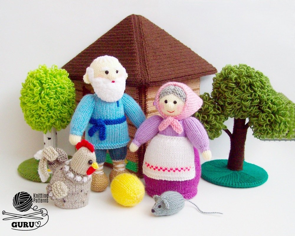 K036 Fairytale Magic forest Birch, Oak, Fir tree - Amigurumi - Image 8