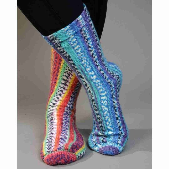 Socken quer stricken - Größe 36 / 37