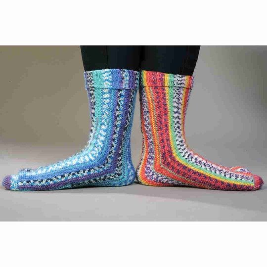 Socken quer stricken - Größe 36 / 37