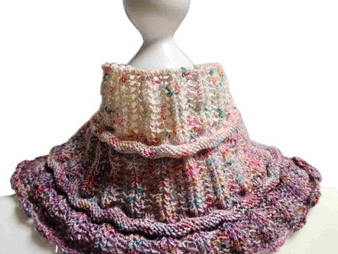 Loop mit Lochmuster stricken