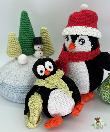 Winterspaß Pinguine - Häkelanleitung