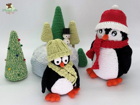 Winterspaß Pinguine - Häkelanleitung