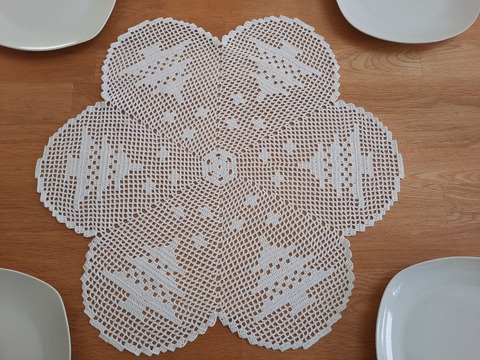 Deckchen Tannenbaum Häkelanleitung