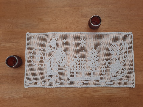 Tischläufer Engel Häkelanleitung