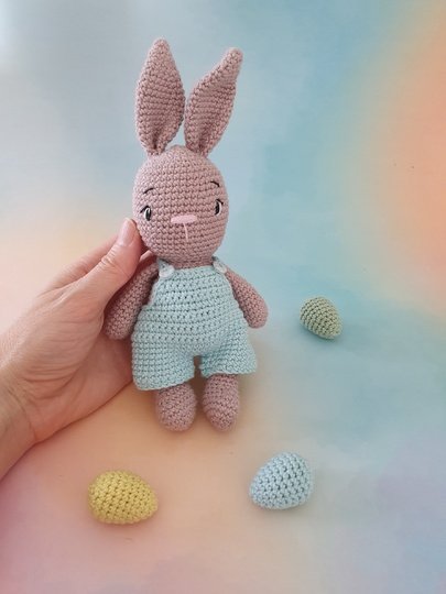 Häschen "Polly & Paul" mit Zubehör - Osterhasen häkeln - Häkelanleitung PDF