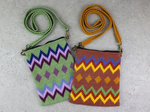 Tasche ZickZack - Häkelanleitung von CaroKunterbunt