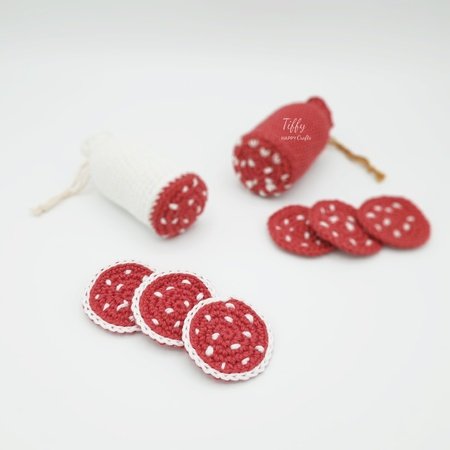 Salami Pattern Salami Easy Play Food Crochet Pattern